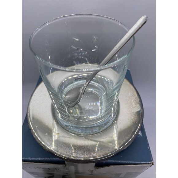 TOWLE SILVERSMITHS SILVERPLATED 4 PIECE JAM JAR~LID~SAUCER~SPOON SET - Picture 6 of 7